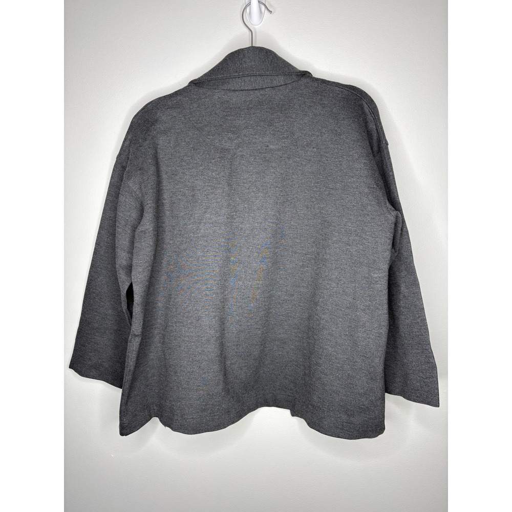 Bitte Kai Rand 1981 Gray Open Front Cardigan Jacket Minimalist Scandinavian M - Picture 2 of 7
